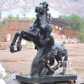 Garden Decorative large black marble horse for sale